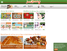 Tablet Screenshot of jeux2cuisine.fr